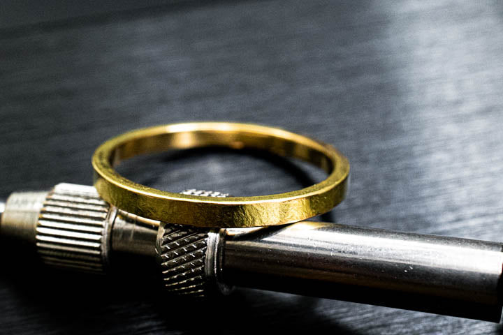 Anillo Martillado Oro