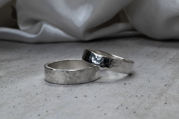 Anillos Martillados 4 mm y 5 mm