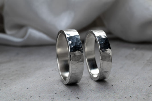 Anillos Martillados 4 mm y 5 mm