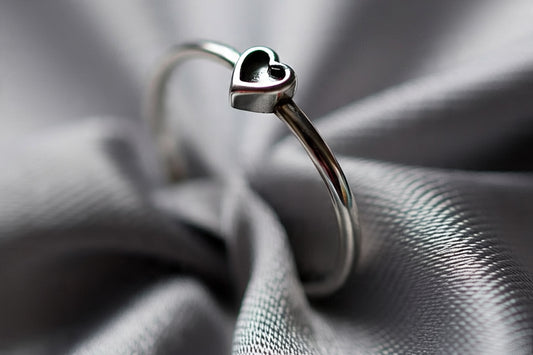Anillo Corazón de Plata